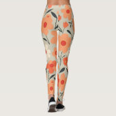 Leggings Modèle Floral Rétro Chaud (Dos)
