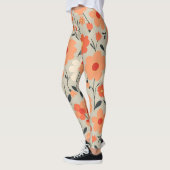 Leggings Modèle Floral Rétro Chaud (Gauche)