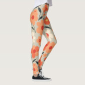 Leggings Modèle Floral Rétro Chaud (Droite)