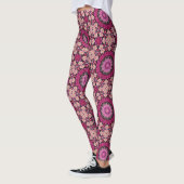 Leggings Modèle floral rose (Gauche)