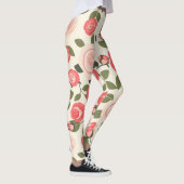 Leggings Modèle floral rose romantique (Droite)
