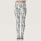 Leggings Modèle Floral Rose vintage (Devant)