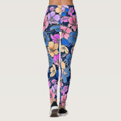 Leggings Modèle floral stylistique 46 (Dos)