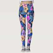 Leggings Modèle floral stylistique 46 (Devant)