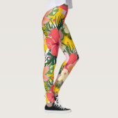 Leggings Modèle floral tropical vibre (Droite)