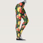 Leggings Modèle floral tropical vibre (Droite)