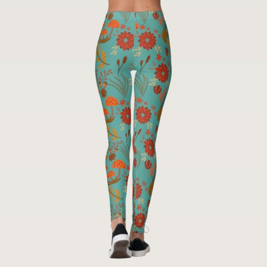 Leggings Modèle floral unique (Dos)