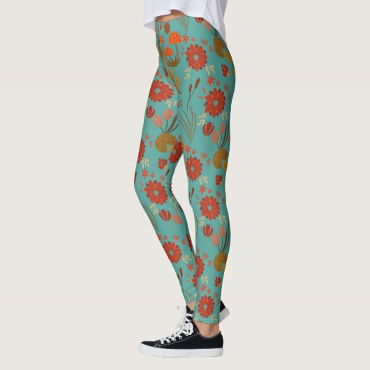 Leggings Modèle floral unique (Gauche)
