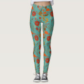 Leggings Modèle floral unique (Devant)