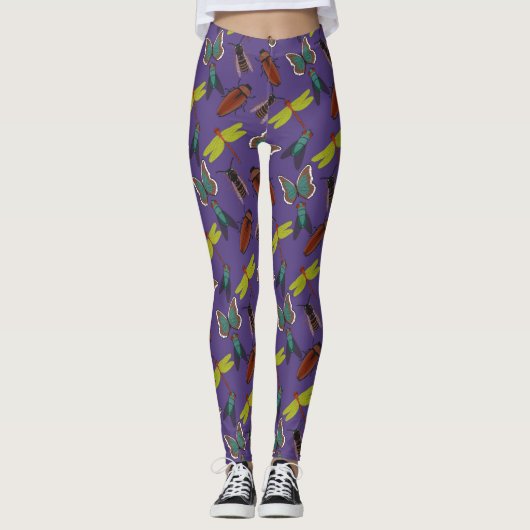 Leggings Modèle floral unique (Devant)