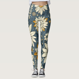 Leggings Modèle Floral vintage