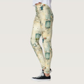 Leggings Modèle floral vintage (5) (Gauche)