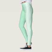 Leggings Modèle moderne branché blanc à la pointe verte (Gauche)