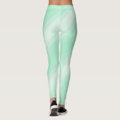 Leggings Modèle moderne tendance Mint Green Grandes Blancs (Dos)