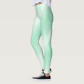 Leggings Modèle moderne tendance Mint Green Grandes Blancs (Gauche)