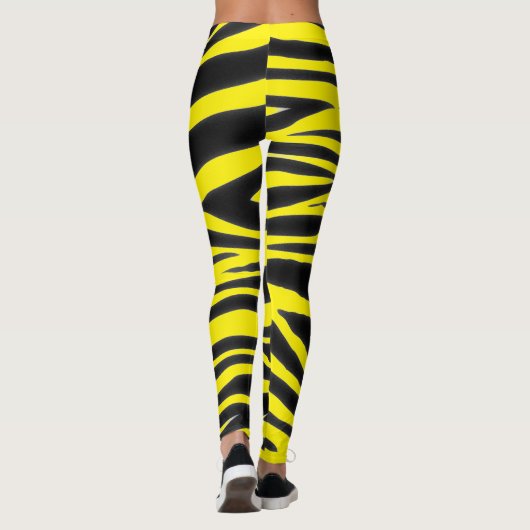 LEGGINGS MODÈLE NOIR ZEBRA (Dos)