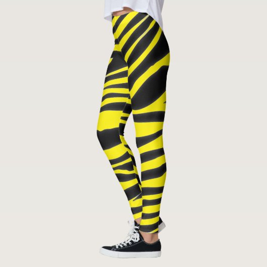 LEGGINGS MODÈLE NOIR ZEBRA (Gauche)