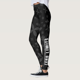 Leggings Modèle sans couture Dark Floral Aesthetic Zero Lim