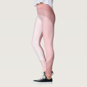 Leggings Modèle tendance Elégant Rose  Or Blanc Moderne (Gauche)