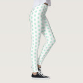 Leggings Modèle tendance moderne élégant Mint vert blanc (Droite)