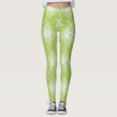 Leggings Modèle vert d'été de Paisley (Devant)