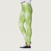 Leggings Modèle vert d'été de Paisley (Gauche)