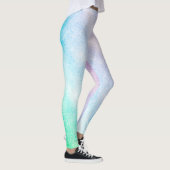 Leggings Modèle vitreux ombre Blue Purple Glitter (Droite)