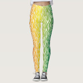 Leggings Modèle Zèbre coloré Impression (Devant)