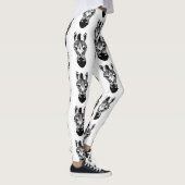 Leggings Modèle zèbre noir et blanc mignon (Droite)