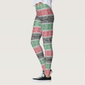 Leggings Modèles de drapeau de Kwanzaa (Gauche)