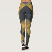 Leggings Modern, abstract, urban geometric triangle pattern (Dos)