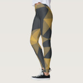 Leggings Modern, abstract, urban geometric triangle pattern (Gauche)