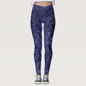 Leggings Modern, chic design in dark blue, glitter effect (Devant)