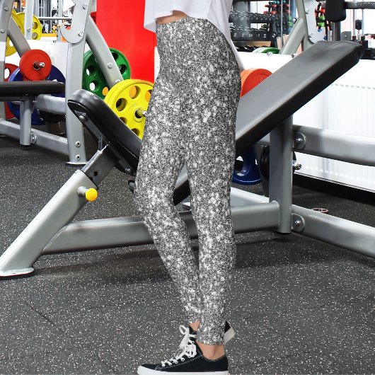 Leggings Modern Cute Grey Glitter Sparkle Pattern Fun Gift