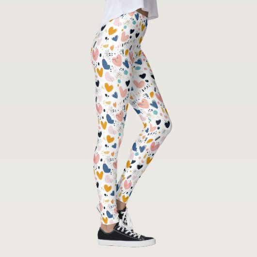 Leggings Modern Love & Hearts : Saint-Valentin (Droite)