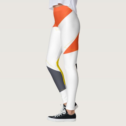Leggings Modern, simple, playful triangle geometric pattern (Gauche)