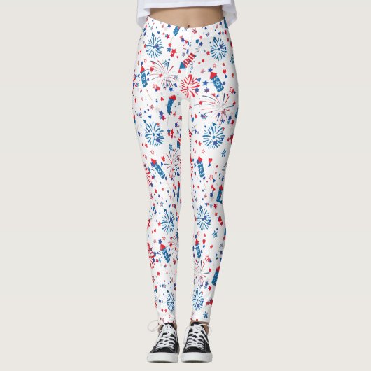 Leggings Moderne 4 juillet Motif 03 (Devant)