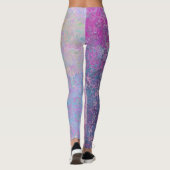Leggings Moderne Abstrait Grunge Pastels (Dos)