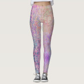 Leggings Moderne Abstrait Grunge Pastels (Devant)