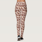 Leggings Moderne Abstrait Mocha Mousse Beige Preppy (Dos)