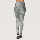 Leggings Moderne Abstrait Texturé Gris Lavande Sauge Vert (Dos)