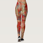 Leggings Moderne belle feuille artistique motif l Running (Dos)