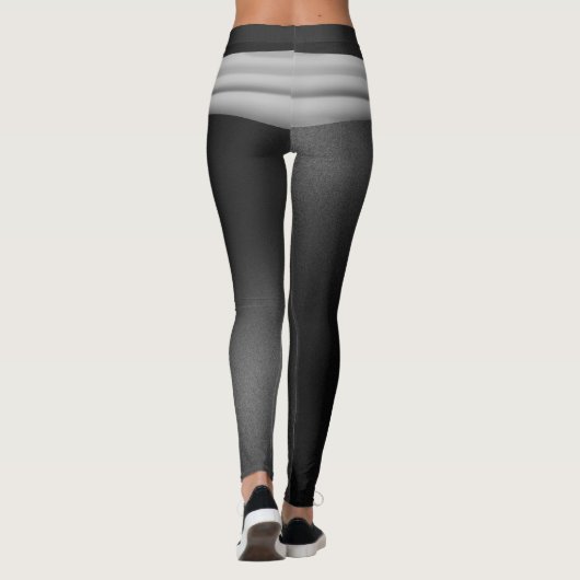 Leggings Moderne Black Grey Bow élégant (Dos)