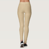 Leggings Moderne bloc de couleur pratique l Beige (Dos)