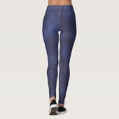 Leggings Moderne Deep Blue Bokeh (Dos)
