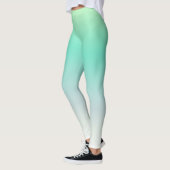 Leggings Moderne Elégant bleu clair bleu turquoise Ombre (Gauche)