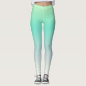 Leggings Moderne Elégant bleu clair bleu turquoise Ombre (Devant)