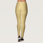 Leggings Moderne Elegant Métallic Ombre Solid Or  (Dos)