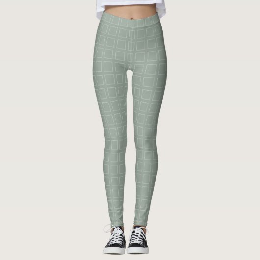Leggings Moderne Elégant Modèle tendance Pastel Vert couleu (Devant)