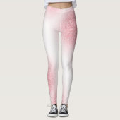 Leggings Moderne Elegant Rose Modèle Or tendance (Devant)